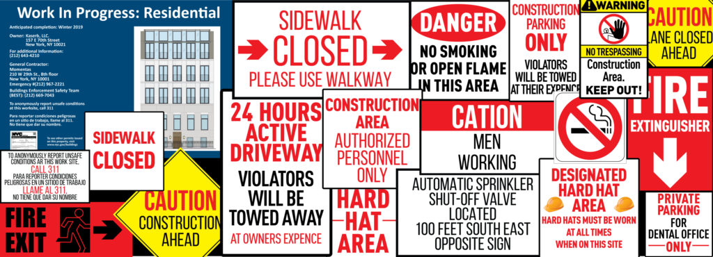 CONSTRUCTION SIGNS IN NYC